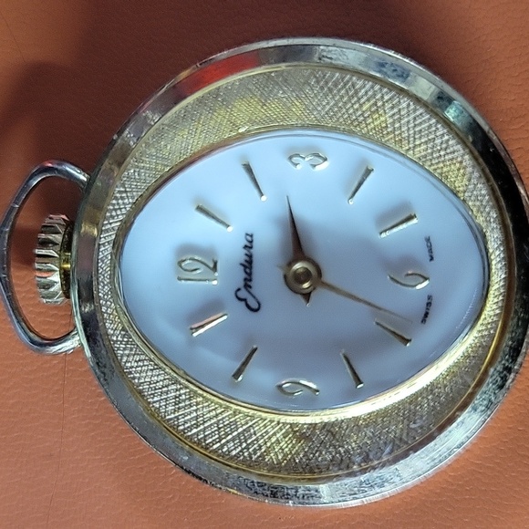 Vintage Endura Analog Pocket Watch - Currently Not Working - Picture 1 of 2